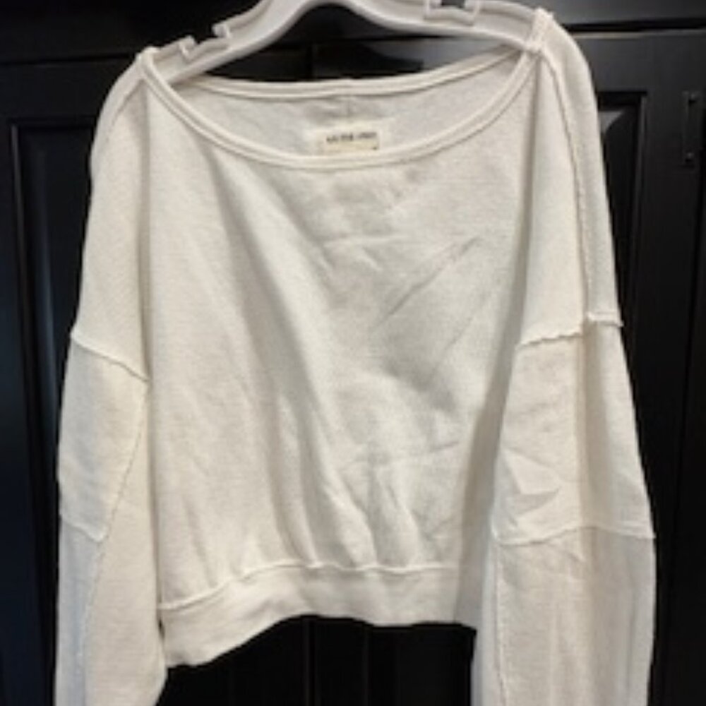 We The Free Long Sleeve Waffle Knit Top - Size M